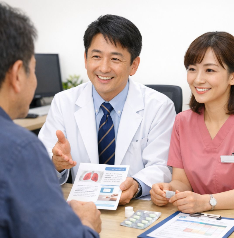 医師とのカウンセリングのイメージ