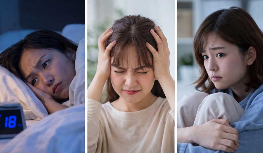 不眠のイラスト